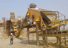 La minería de oro equipo móvil trituradora de cono planta de hormigón móvil de alibaba china  
